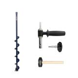 Комплект шнек для шуруповерта ALTAY ENERGY 110R +адаптер 19AD +молоточек Тонар - миниатюра