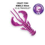 Твистеры (съедобная резина) Crazy Fish NIMBLE 8 (3.2