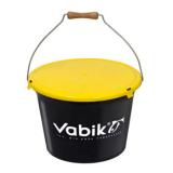 Ведро для прикормки Vabik PRO Black 13 л с крышкой - миниатюра