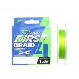 Плетёнка Intech First Braid X4 Green 150/0.128-0.205 - миниатюра