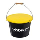 Ведро для прикормки Vabik PRO Black 18 л с крышкой - миниатюра