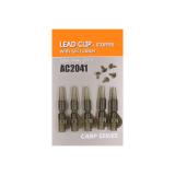 Безопасная клипса для грузил Orange LEAD CLIP+STOPPER (5 шт) - миниатюра