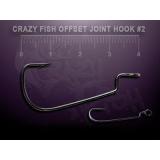 Офсетный крючок Crazy Fish Offset Joint Hook OJH-8,10 - миниатюра
