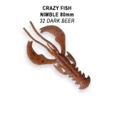 Твистеры (съедобная резина) Crazy Fish NIMBLE 8 (3.2