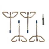 Бур-ввертыш 4 шт. с переходником под шуруповерт - миниатюра