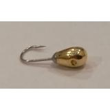 Мормышка с отверстием Каблучок 2,5 мм золото (1 шт) - миниатюра