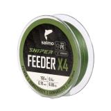 Шнур плетёный Salmo Sniper х4 FEEDER BRAID Army Green 150/016 - миниатюра