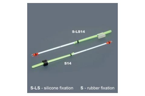 Кивок лавсановый двойной на силиконе NOD S-LS14 (140 мм, тест 0,2-0,8 г, жесткость 20 г) 1 шт. 