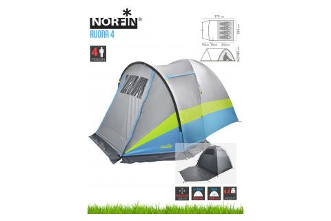 Палатка кемпинговая 4-х местная NORFIN RUONA 4