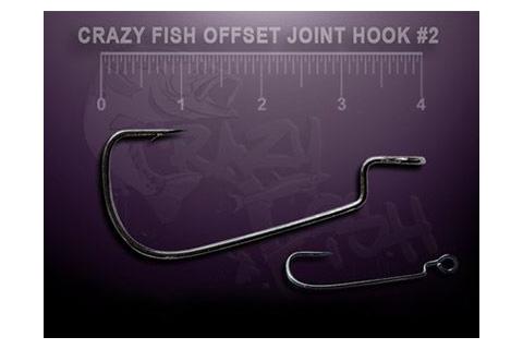 Офсетный крючок Crazy Fish Offset Joint Hook OJH-8,10