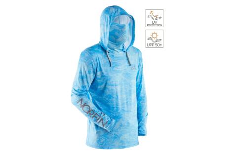 Джемпер Norfin SUN PRO WAVES HOODIE BLUE