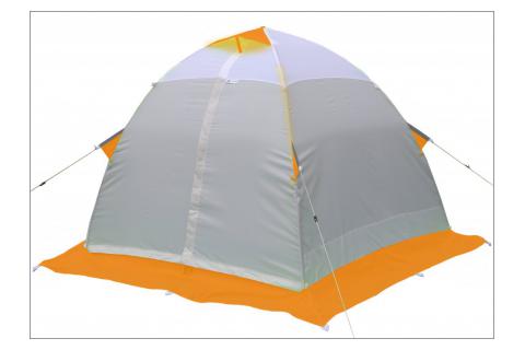 Палатка зимняя ЛОТОС 2 оранжевая