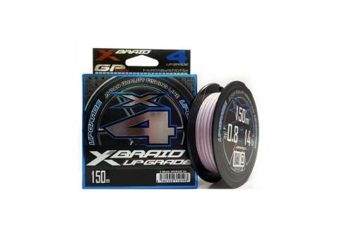 Плетёнка YGK X-Braid Upgrade X4 150m/#1,0/18lb (розовый, светло-серый)