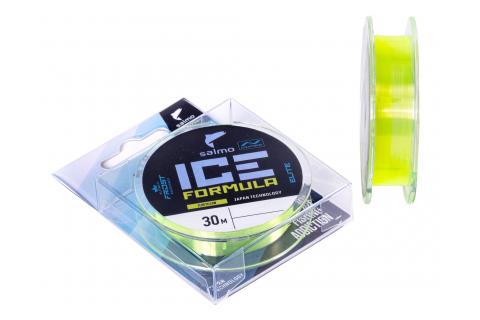 Леска монофильная зимняя Salmo Elite ICE FORMULA Fluo Yellow 30 м