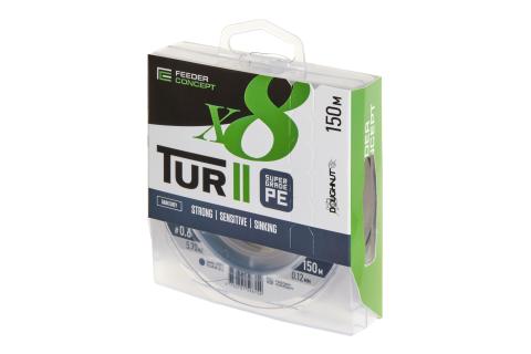 Шнур плетеный FEEDER CONCEPT Tur II х8 BRAID Dark Grey 150/014