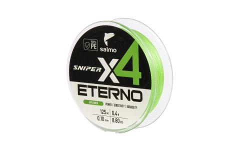Шнур плетёный Salmo Sniper х4 ETERNO BRAID Apple Green 125/016
