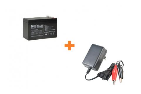 Аккумулятор MHB MS7-12 + Зарядное устройство ROBITON (При покупке эхолота)