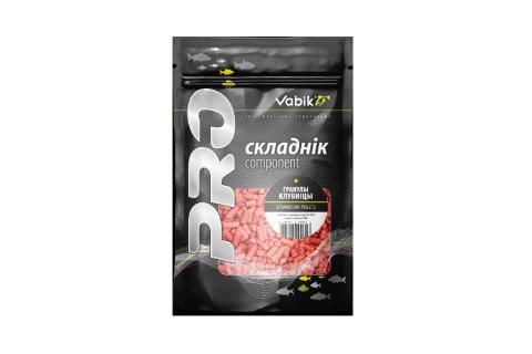 Компонент прикормки Vabik Гранулы клубника 750 г BIG PACK