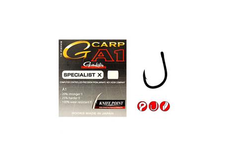 Крючок Gamakatsu A1 G-Carp Specialist X (Кол-во 10 шт.)