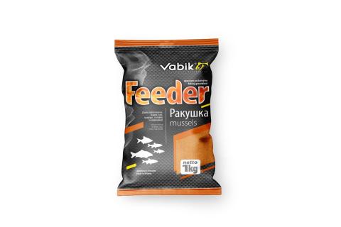 Прикормка Vabik FEEDER Ракушка 1 кг 