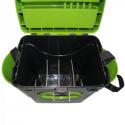 Ящик для зимней рыбалки Тонар Helios FISHBOX 10 л (зеленый) - ракурс 1