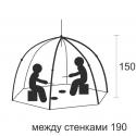 Палатка зимняя СТЭК "ELITE" 2-х местная (2,2х1,5х2,2 м) - ракурс 1